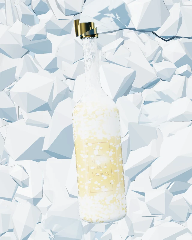 Aguardiente Amarillo de Manzanares, Botella 750 ml, sobre hielo