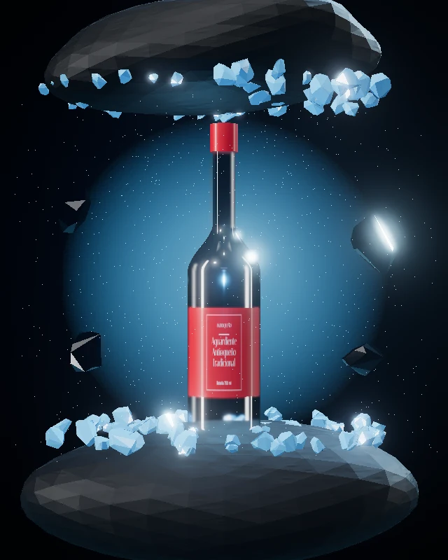 Aguardiente Antioqueño Tradicional, Botella 750 ml, sobre hielo