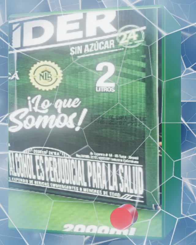 Aguardiente Líder Verde Sin Azúcar, Caja 2 litros, sobre hielo