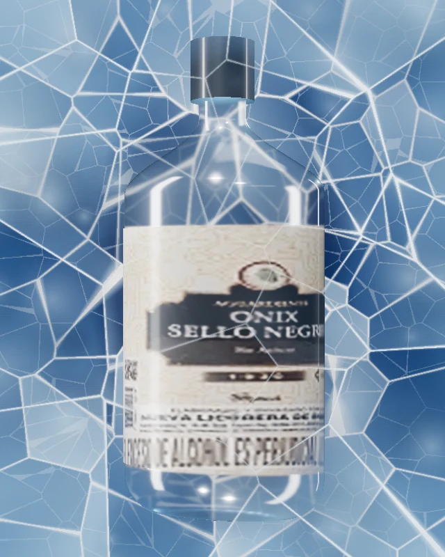 Aguardiente Onix Sello Negro 29°, Petaca 175 ml, sobre hielo