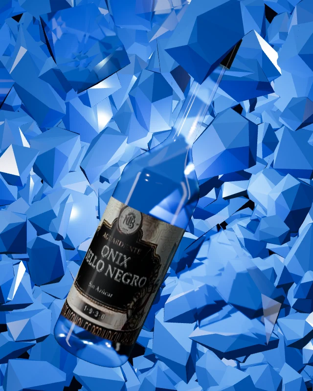 Aguardiente Onix Sello Negro 29°, Botella 750 ml, sobre hielo