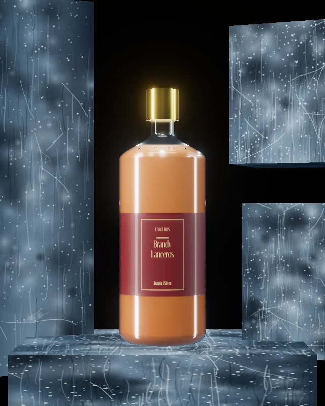Brandy Lanceros, Botella 750 ml, sobre hielo