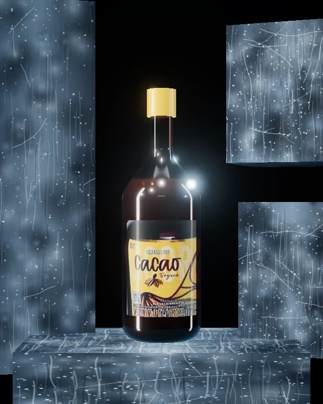 Crema de Cacao Boyacá, Botella 750 ml, sobre hielo