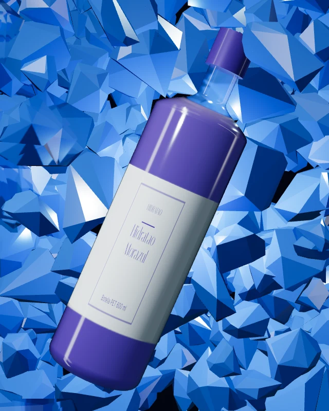 Hidratao Morazul, Botella PET 600 ml, sobre hielo