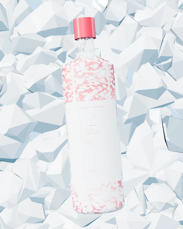 Hidratao Sandía Cereza, Botella PET 600 ml, sobre hielo