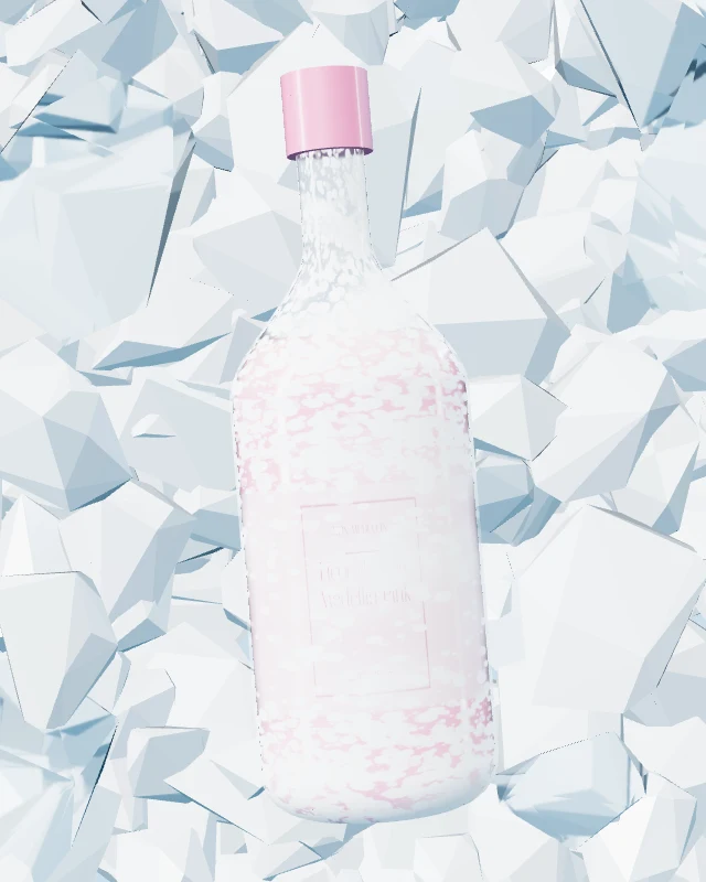 Licor de Ron Medellín Pink, Botella 750 ml, sobre hielo
