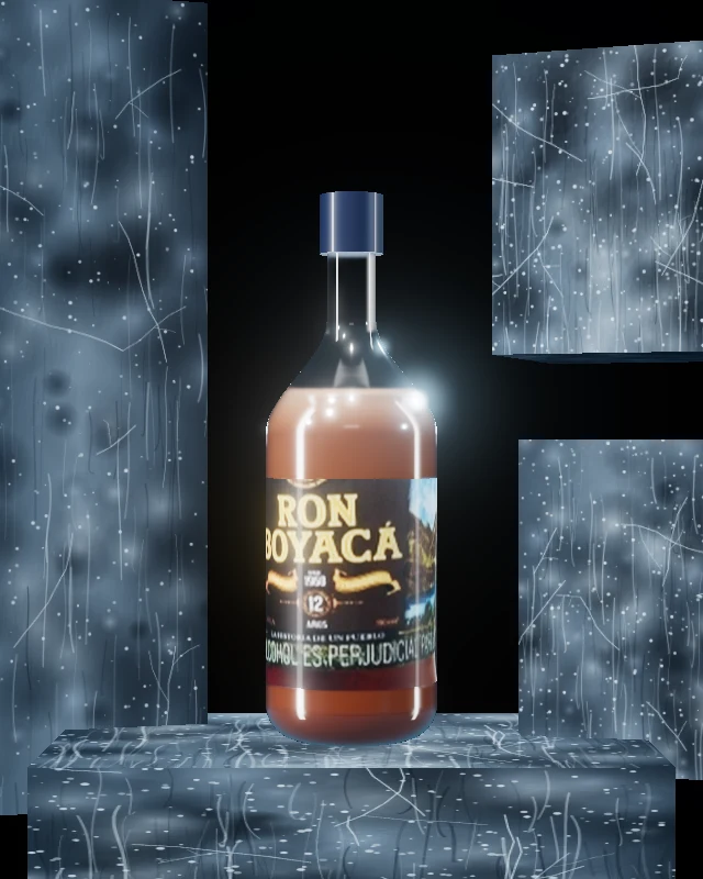 Ron Boyacá 12 Años, Botella 750 ml, sobre hielo