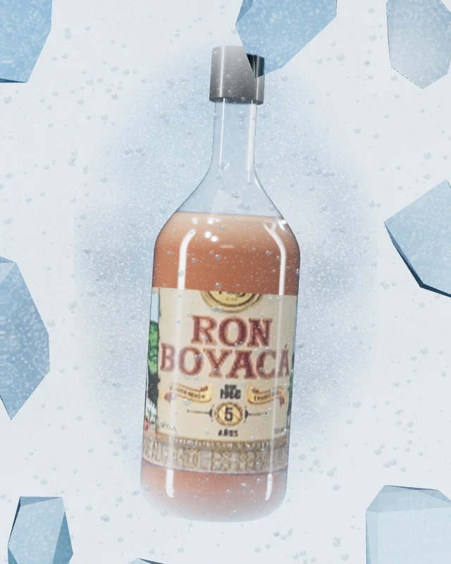 Ron Boyacá 5 Años, Botella 750 ml, sobre hielo
