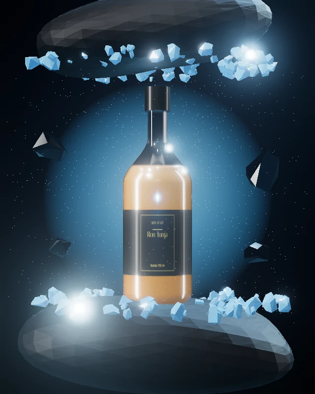 Ron Tunja, Botella 750 ml, sobre hielo