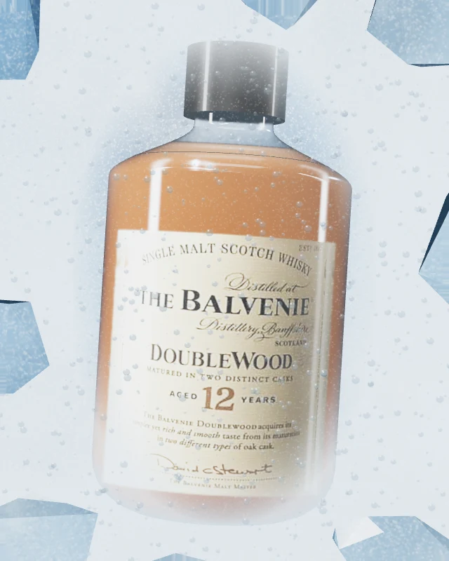 The Balvenie DoubleWood 12 Años, Botella 750 ml, sobre hielo