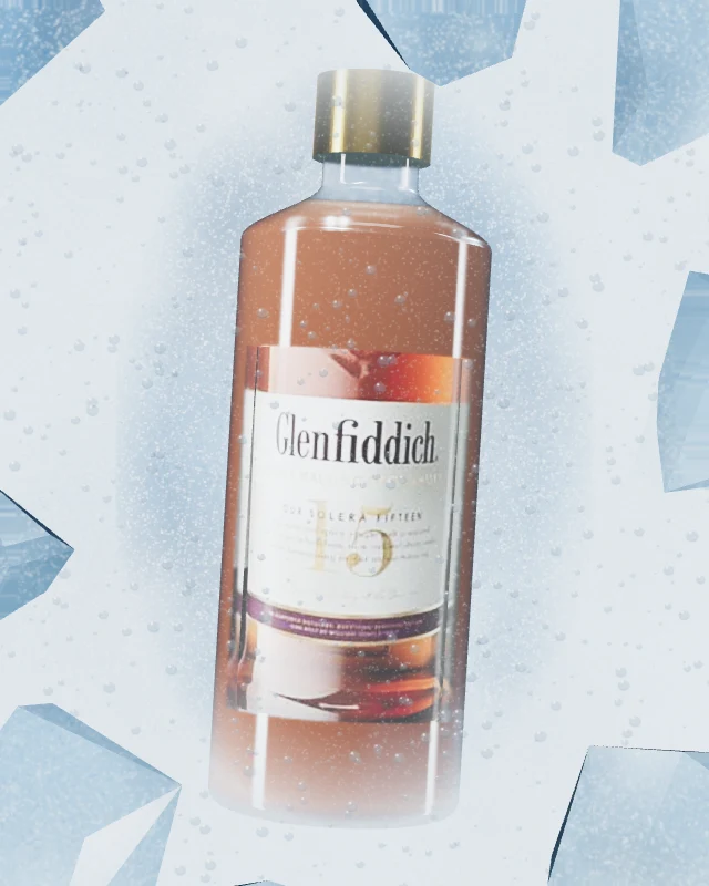 Glenfiddich 15 Años, Botella 700 ml, sobre hielo