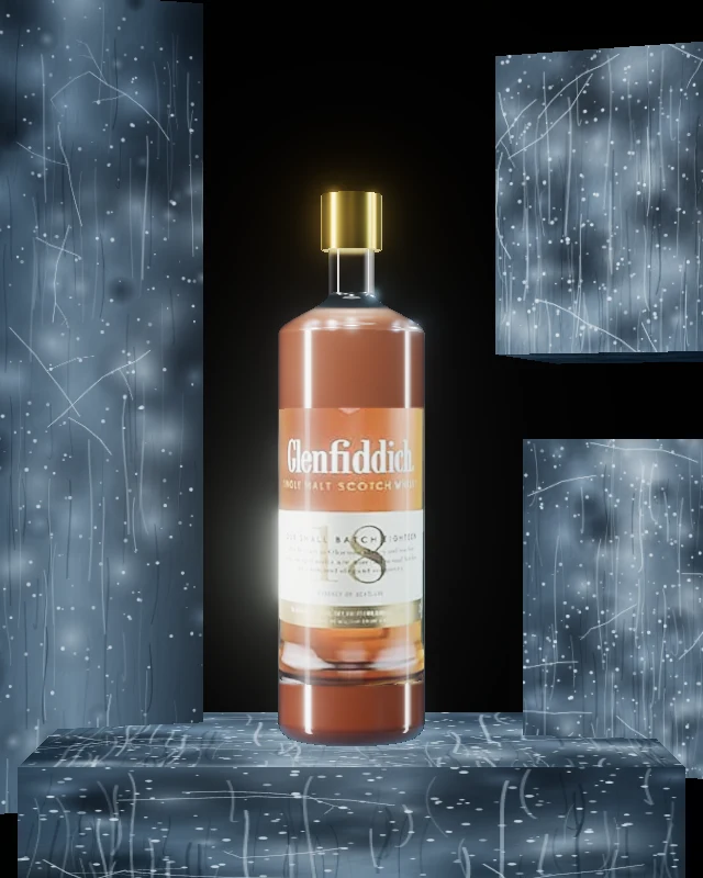 Glenfiddich 18 Años, Shot 50 ml, sobre hielo