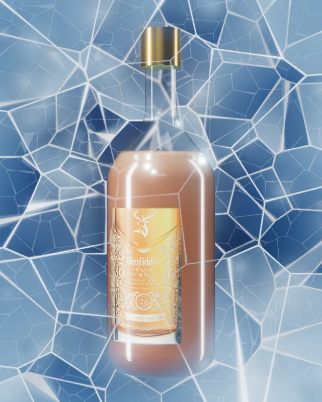 Glenfiddich 26 Años Grande Couronne, Botella 750 ml, sobre hielo