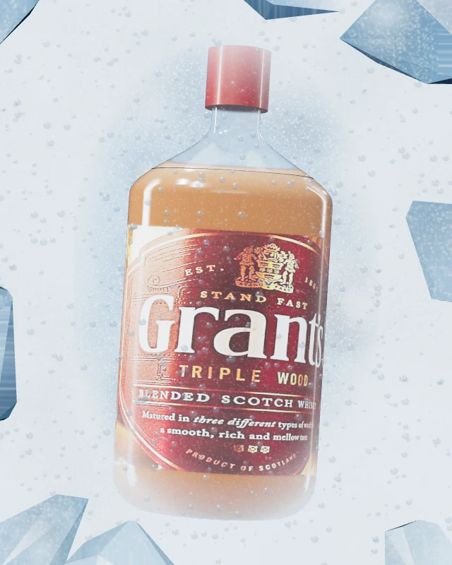 Grant’s Triple Wood, Petaca 200 ml, sobre hielo