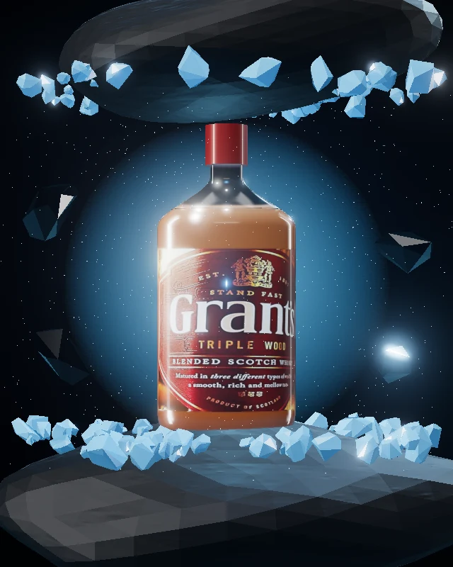 Grant’s Triple Wood, Media 350 ml, sobre hielo