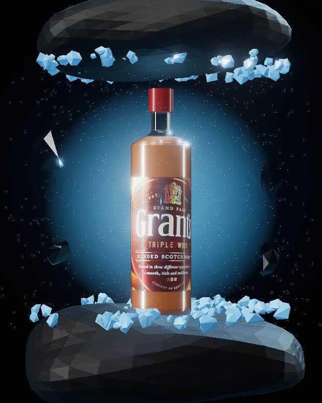 Grant’s Triple Wood, Shot 50 ml, sobre hielo