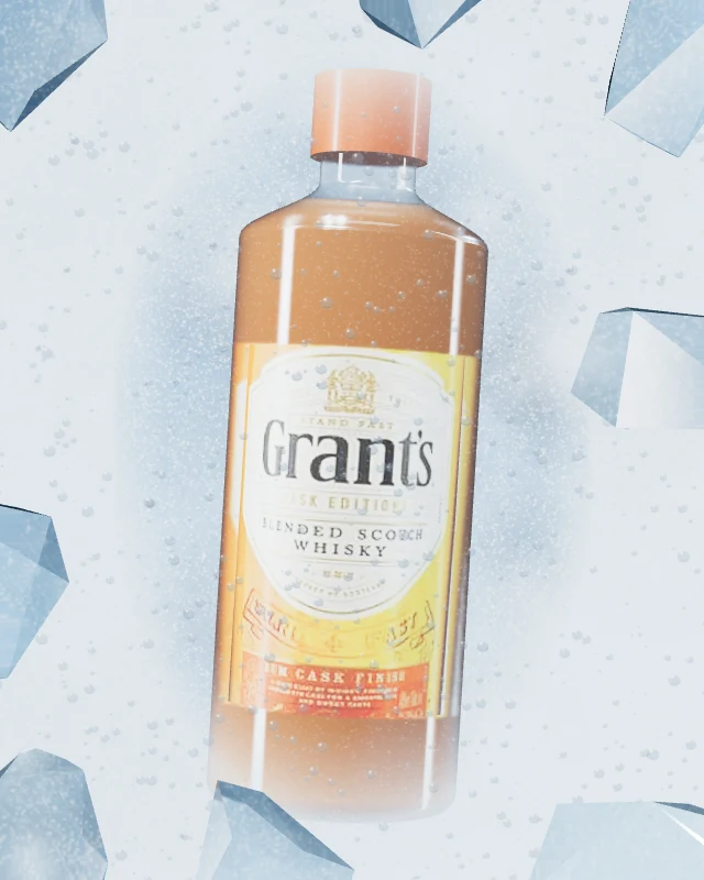 Grant’s Rum Cask, Botella 750 ml, sobre hielo