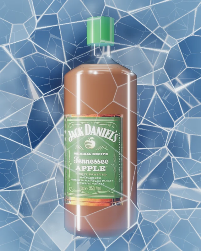 Jack Daniel’s Apple, Botella 700 ml, sobre hielo