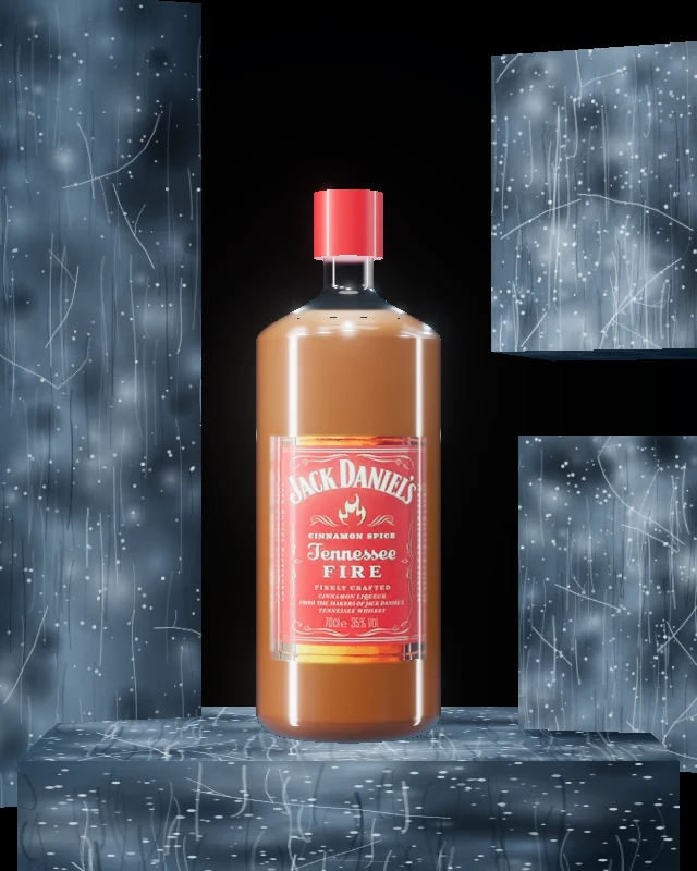 Jack Daniel’s Fire, Botella 700 ml, sobre hielo