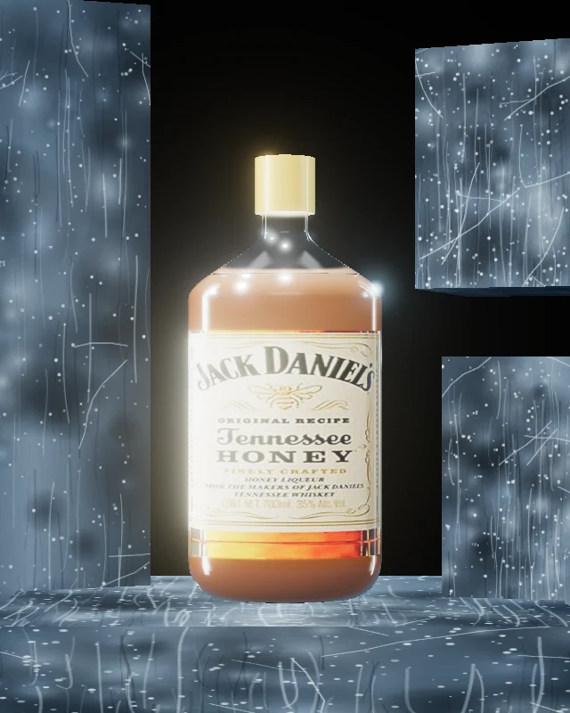 Jack Daniel’s Honey, Media 375 ml, sobre hielo
