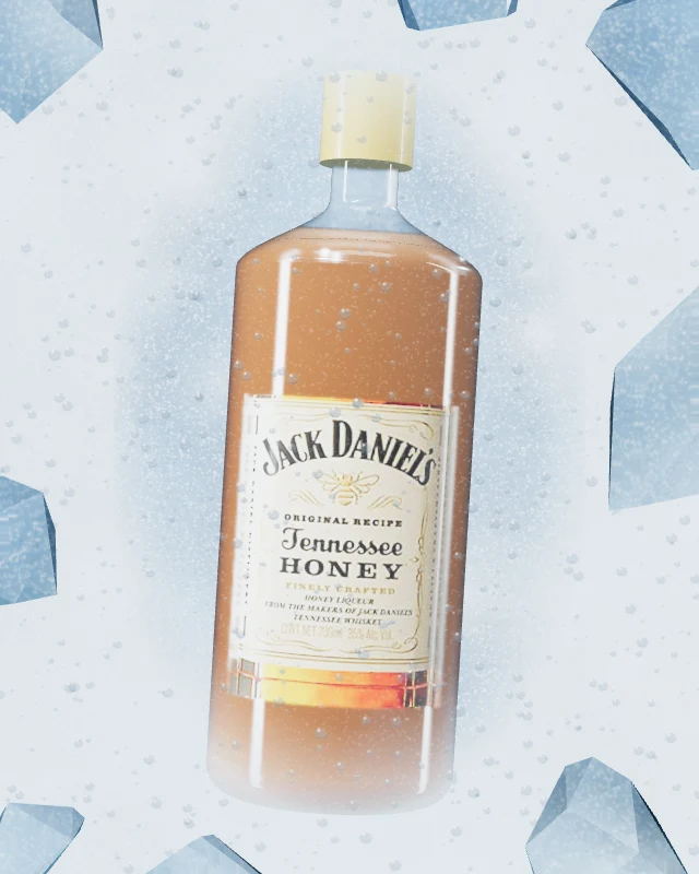 Jack Daniel’s Honey, Botella 700 ml, sobre hielo