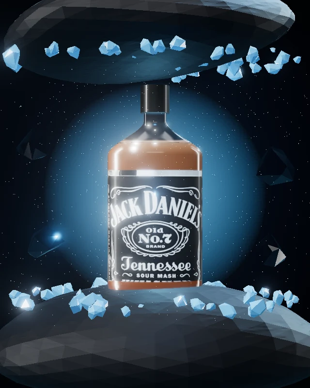 Jack Daniel’s Old No. 7, Petaca 200 ml, sobre hielo