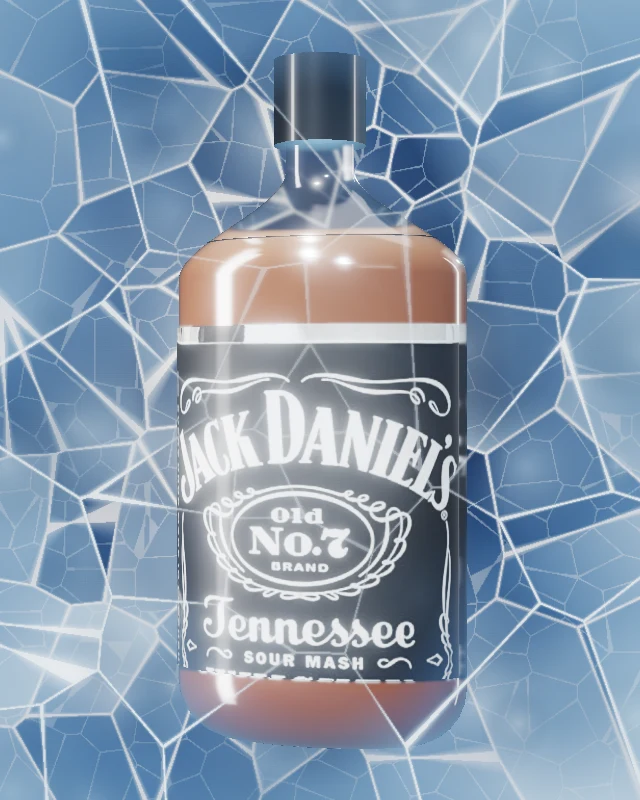 Jack Daniel’s Old No. 7, Media 375 ml, sobre hielo