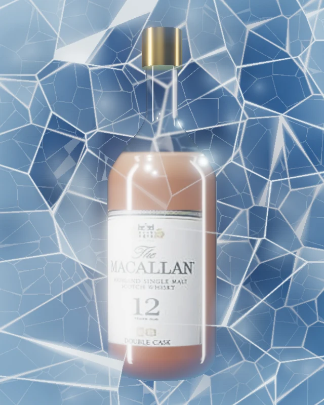 The Macallan Double Cask 12 Años, Botella 700 ml, sobre hielo