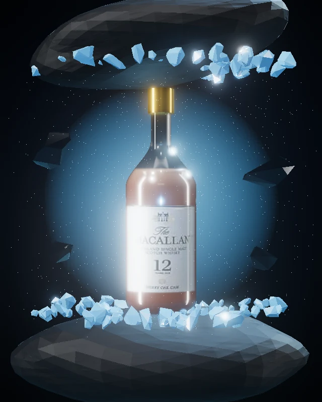The Macallan Sherry Oak 12 Años, Botella 700 ml, sobre hielo