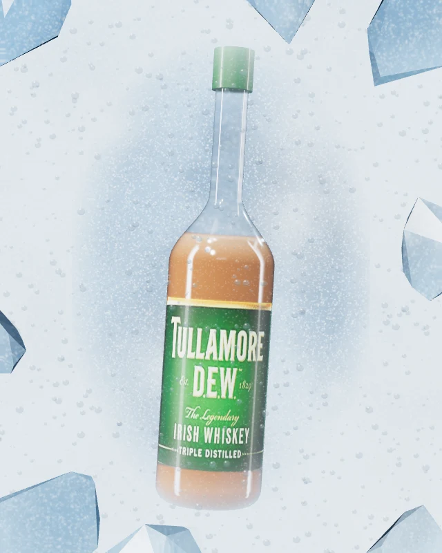 Tullamore D.E.W., Botella 750 ml, sobre hielo